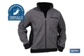 CHAQUETA POLAR MODELO WALKER 370 G/M GRIS-NEGRO TALLA XL