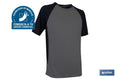 CAMISETA TRANSPIRABLE MODELO PILOTE GRIS-NEGRA 160 g/m2 TALLA-M
