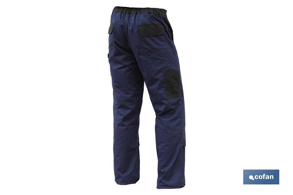 PANTALON TRAB. FLEX. JANO SLIM FIT MARINO/NEGRO T-46