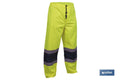 PANTALÓN DE LLUVIA DE ALTA VISIBILIDAD MODELO BELLATRIX AMARILLA Y AZUL TALLA XL