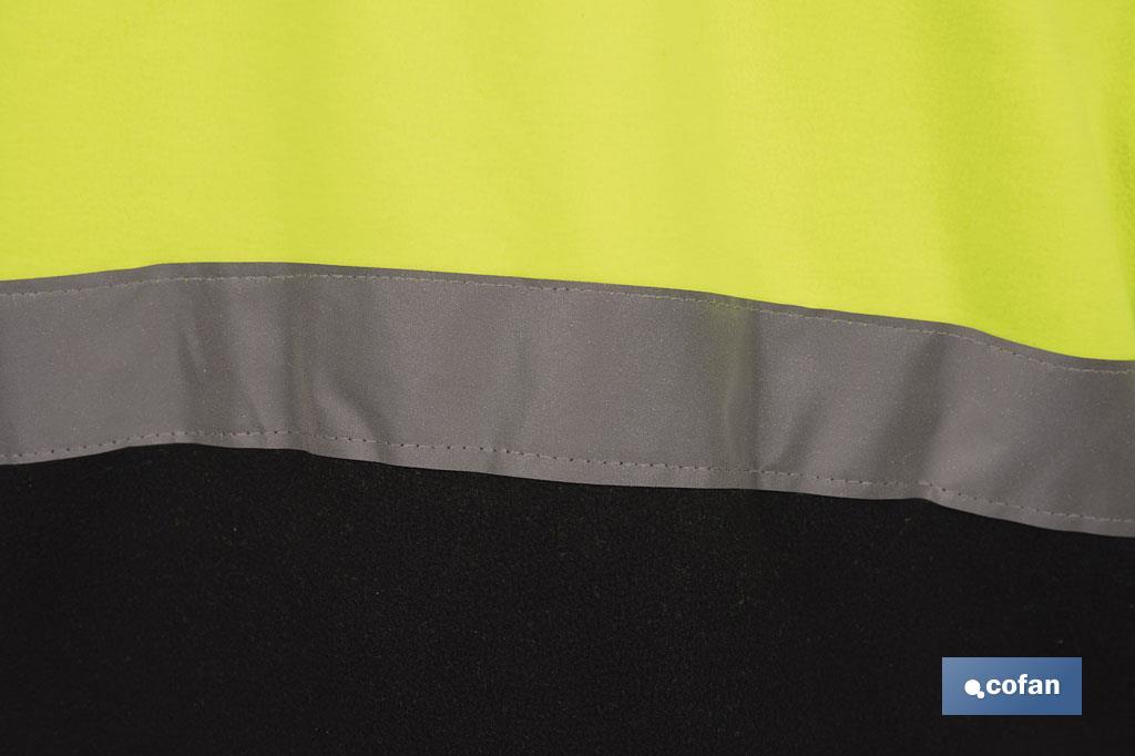 FORRO POLAR DE ALTA VISIBILIDAD MODELO ALTAIR AMARILLO Y AZUL TALLA M
