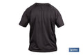 CAMISETA TRANSPIRABLE MODELO PILOTE NEGRA 160 g/m2 TALLA-S