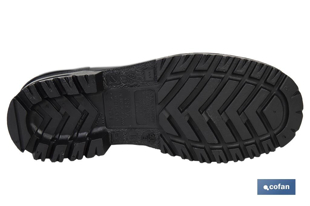 BOTA ALTA DE AGUA PVC NEGRA TALLA 48