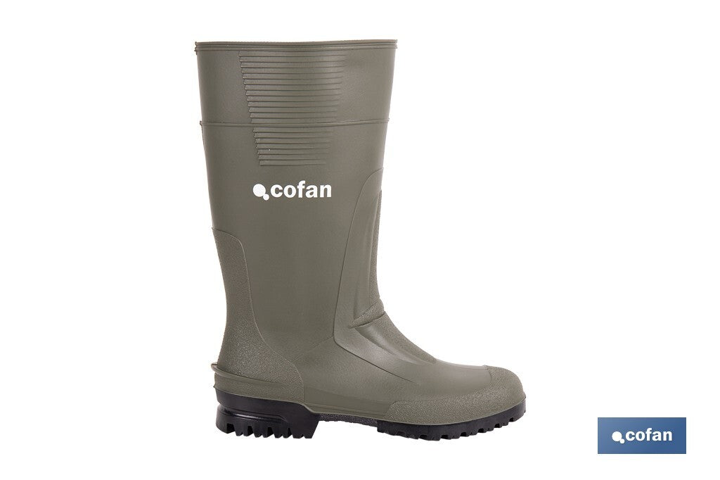 BOTA ALTA DE AGUA PVC VERDE TALLA 45
