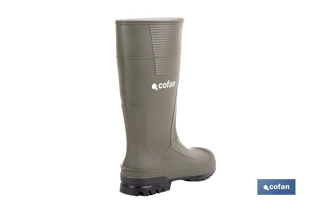 BOTA ALTA DE AGUA PVC VERDE TALLA 39
