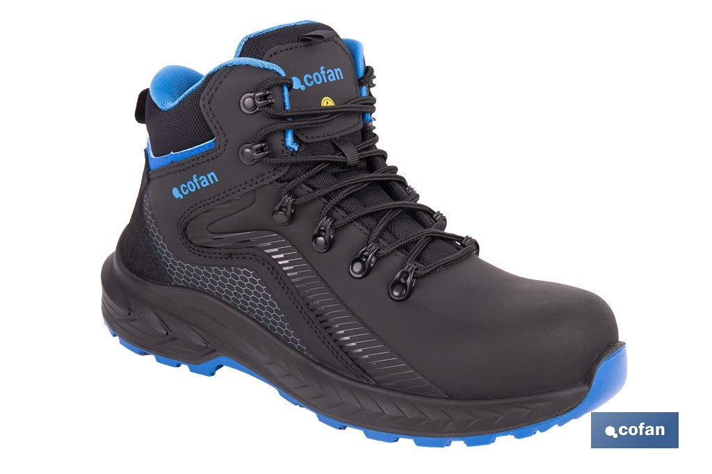 BOTA SPORT S3L FO SR AZUL/NEGRO MODELO NAMUR TALLA 47