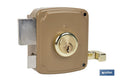 CERRADURA SOBREPONER C/CERRADERO 100mm DERECHA