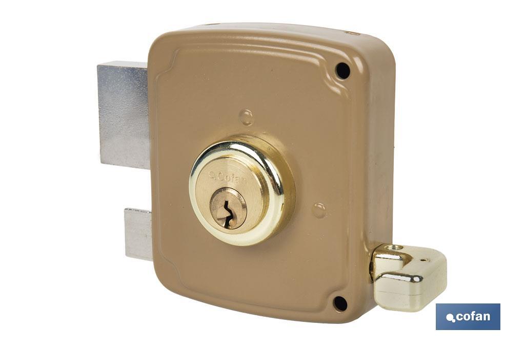 CERRADURA SOBREPONER C/CERRADERO 120mm DERECHA