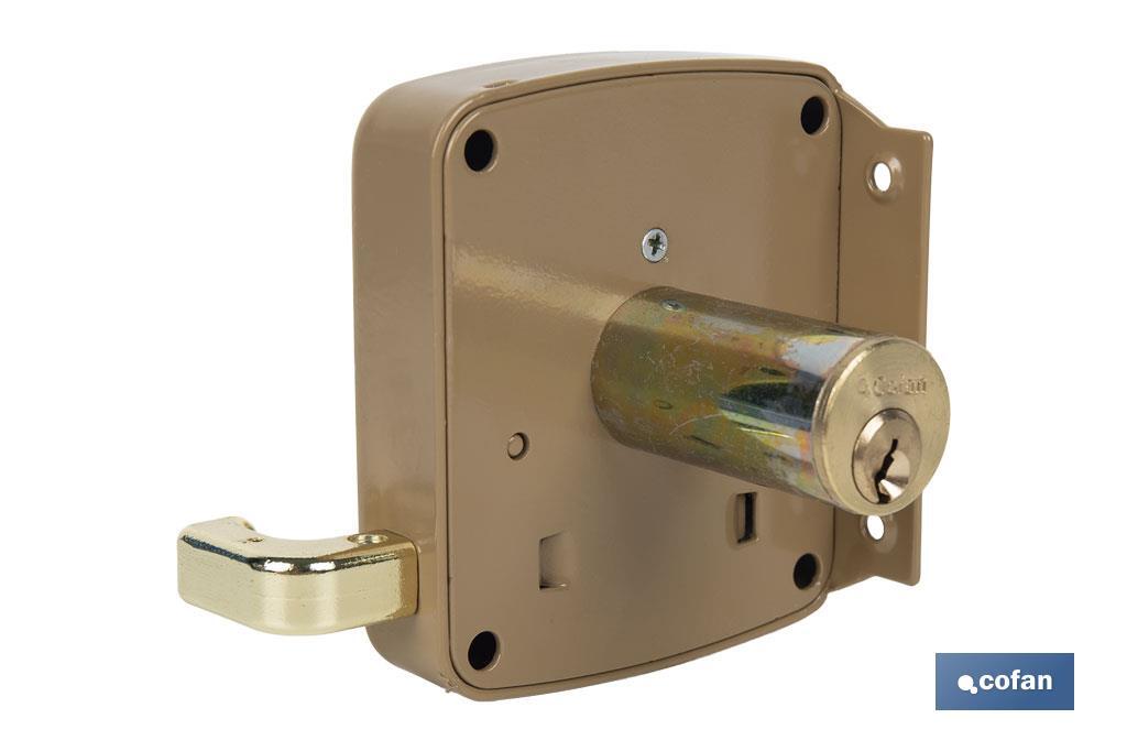 CERRADURA SOBREPONER C/CERRADERO 100mm DERECHA