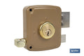 CERRADURA SOBREPONER C/CERRADERO 140mm IZQUERDA