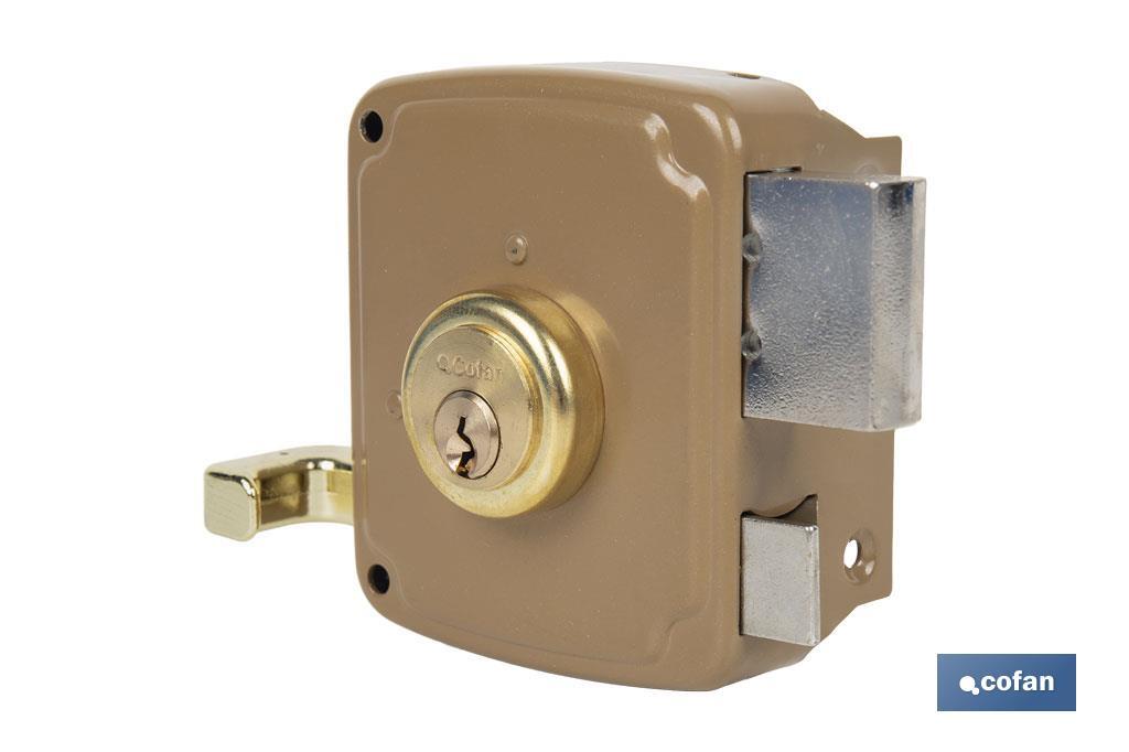 CERRADURA SOBREPONER C/CERRADERO 140mm IZQUERDA