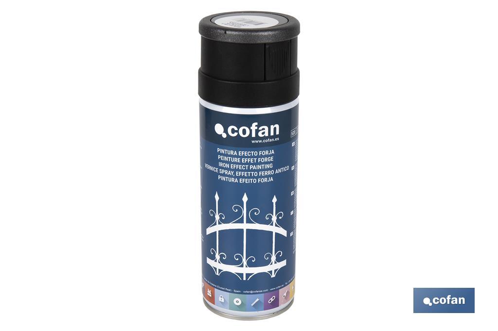 PINTURA EFECTO FORJA NEGRO 400 ML