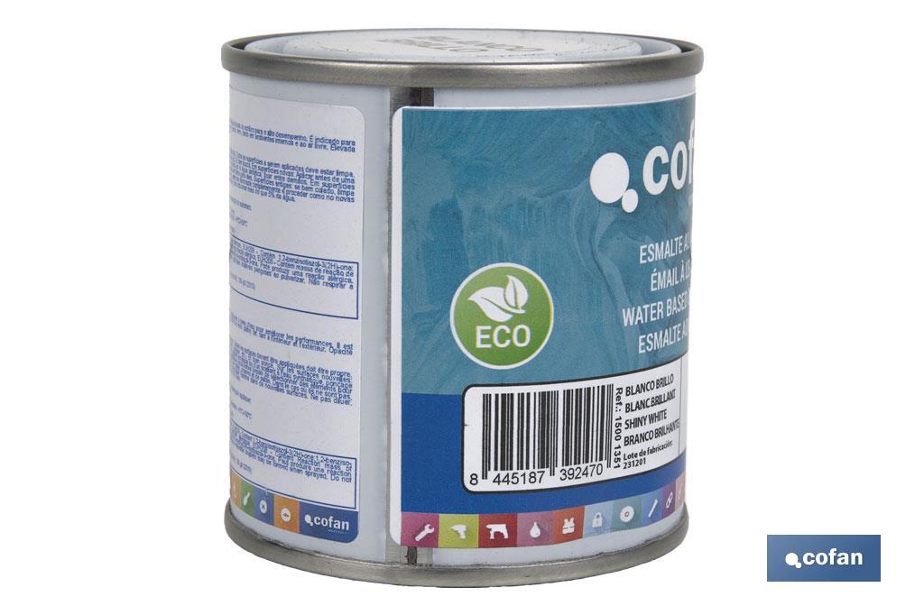 ESMALTE AL AGUA (125 ML) BLANCO BRILLO