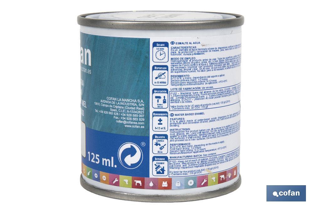 ESMALTE AL AGUA (125 ML) MARFIL CLARO BRILLO