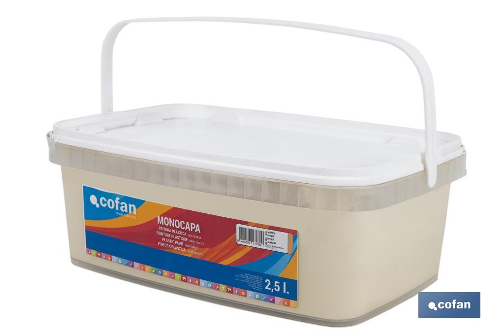 PINTURA PLÁSTICA MONOCAPA Marfil (2,5 LT)
