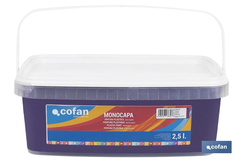 PINTURA PLÁSTICA MONOCAPA Violeta (2,5 LT)