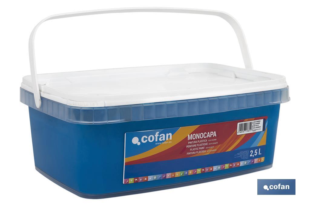 PINTURA PLÁSTICA MONOCAPA Azul Marino (2,5 LT)