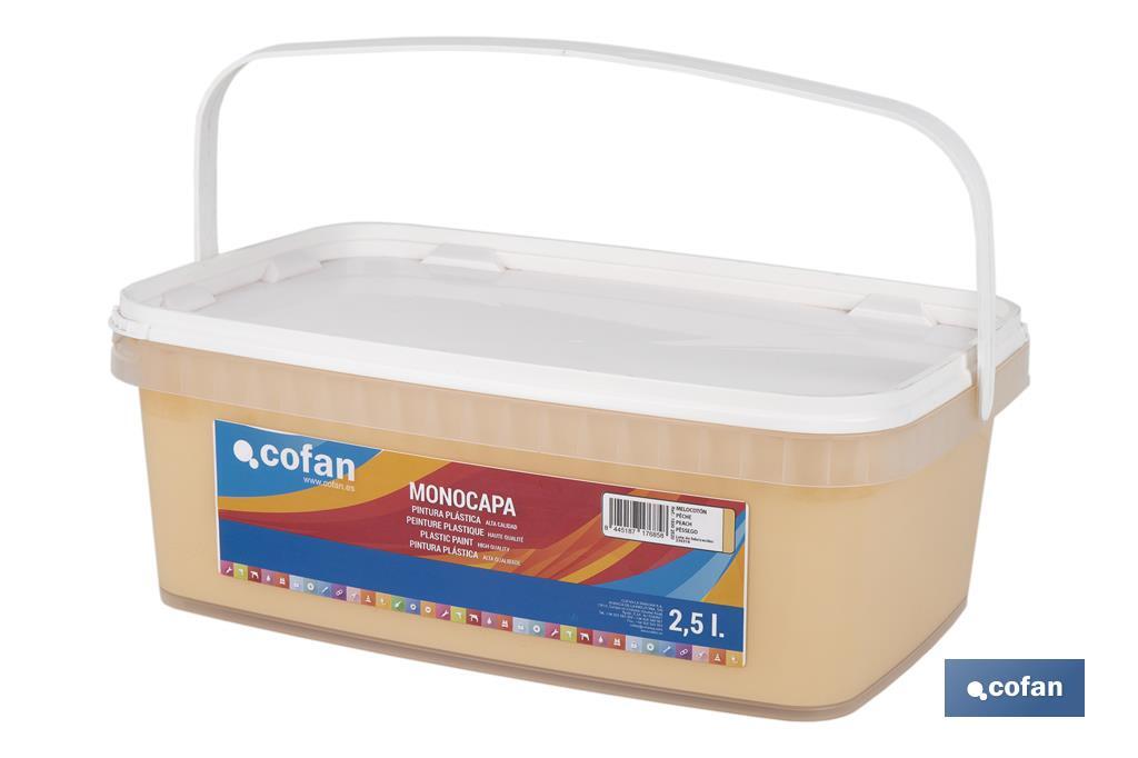 PINTURA PLÁSTICA MONOCAPA Melocoton (2,5 LT)