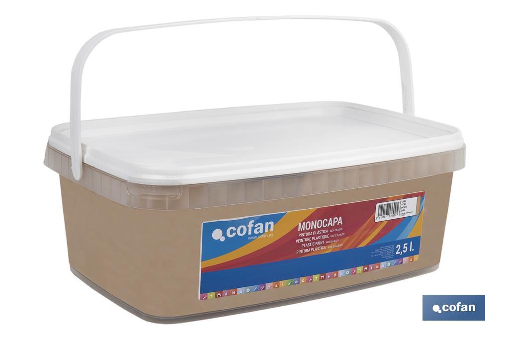 PINTURA PLÁSTICA MONOCAPA Ocre (2,5 LT)