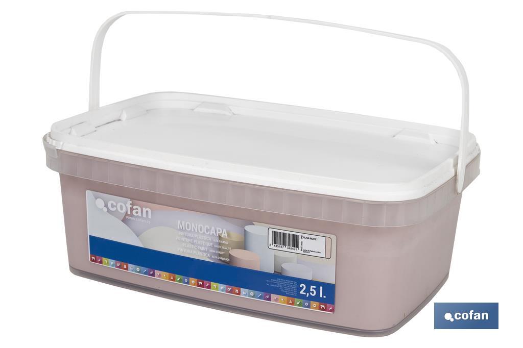 PINTURA PLÁSTICA MONOCAPA ROSA NUDE 2,5 L