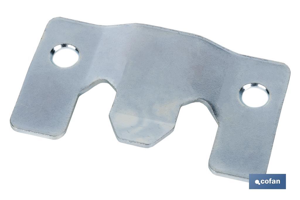 CHAPA ANCLAJE ZINCADA 60 X 35 MM