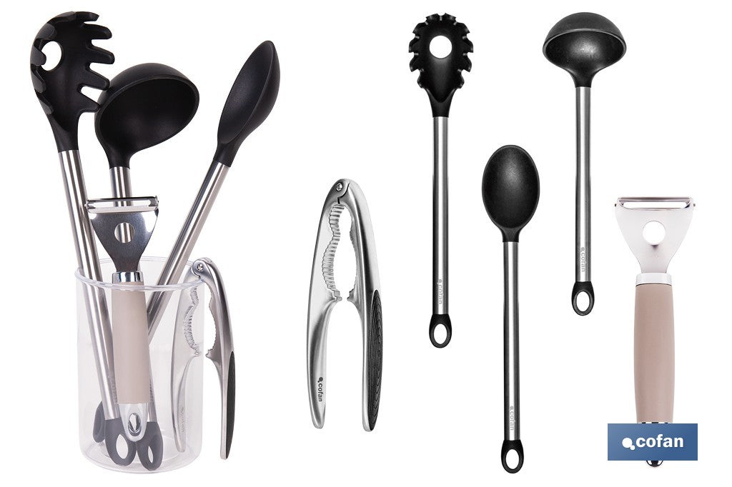 SET DE 6 UTENSILIOS DE COCINA GAMA NEIGE