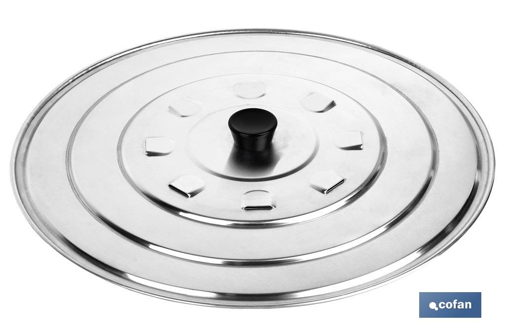 TAPA C/DESVAPO ALUMINIO 36 cm venta unitaria