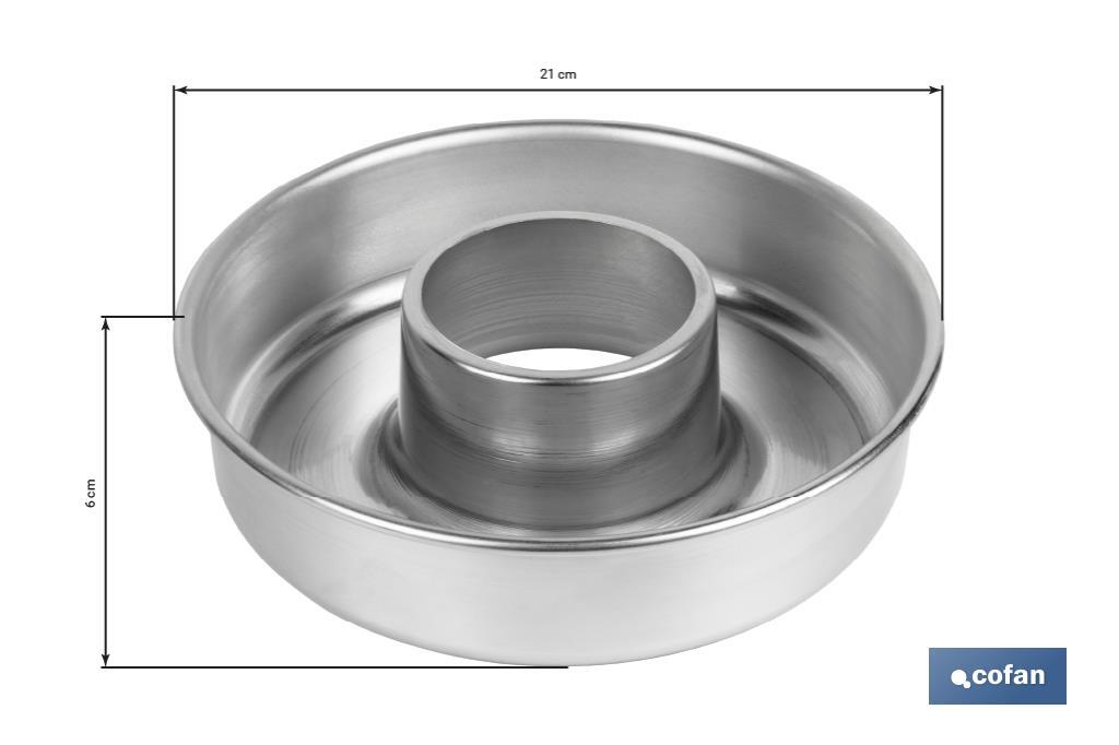 MOLDE ROSCO ALUMINIO 21cm venta unitaria