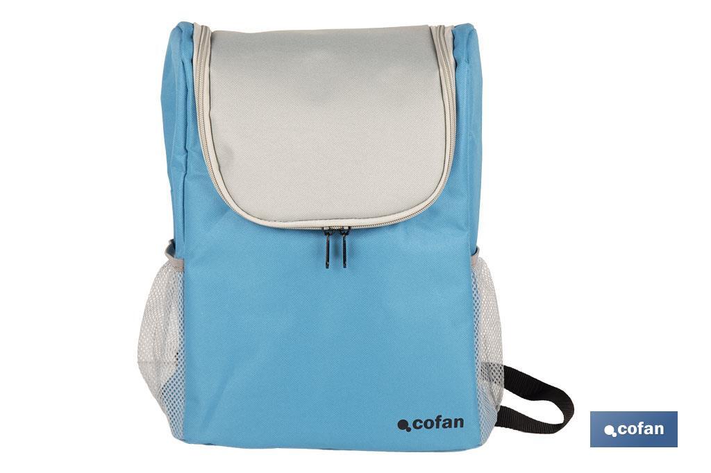 MOCHILA NEVERA COLOR AZUL/GRIS CLARO 10 L