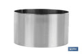 MOLDE REDONDO PARA EMPLATAR ACERO INOXIDABLE 8 X 4.5 CM