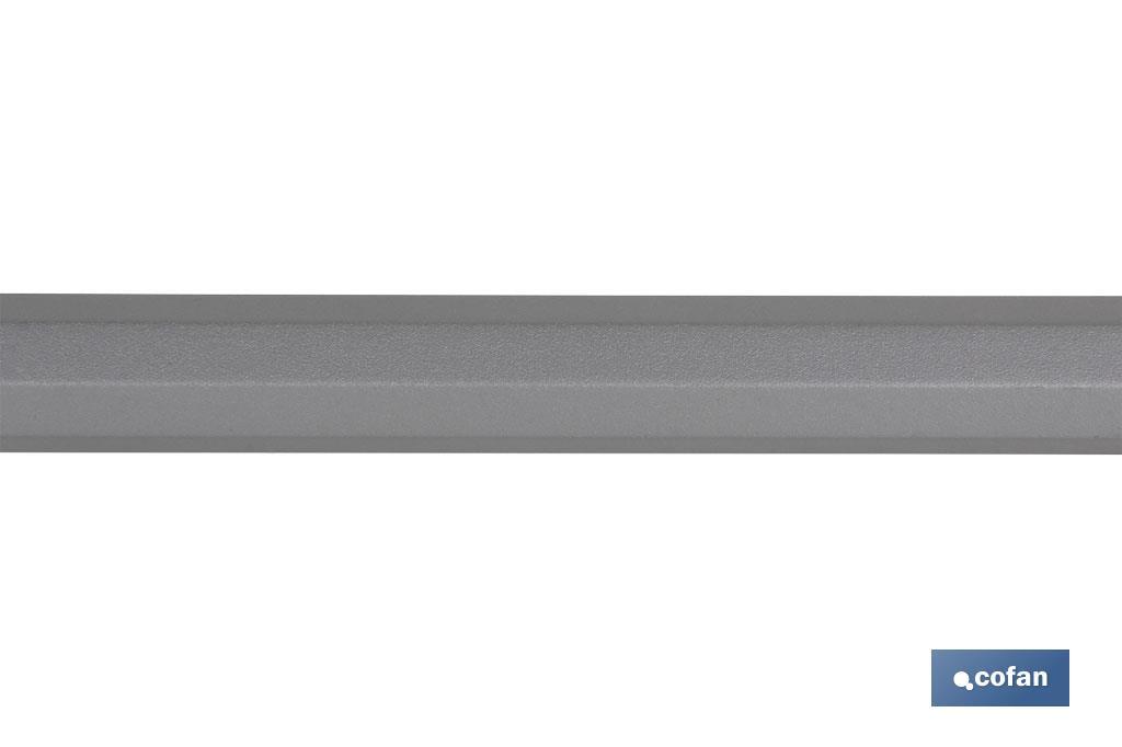 PALO METALICO PINTADO ALUMINIO 1.40 m (Diametro 3.2 cm