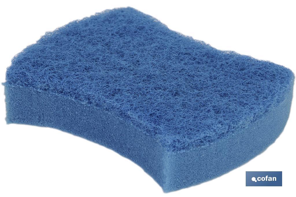 PACK DE 3 ESTROPAJOS AZULES CON ESPONJA