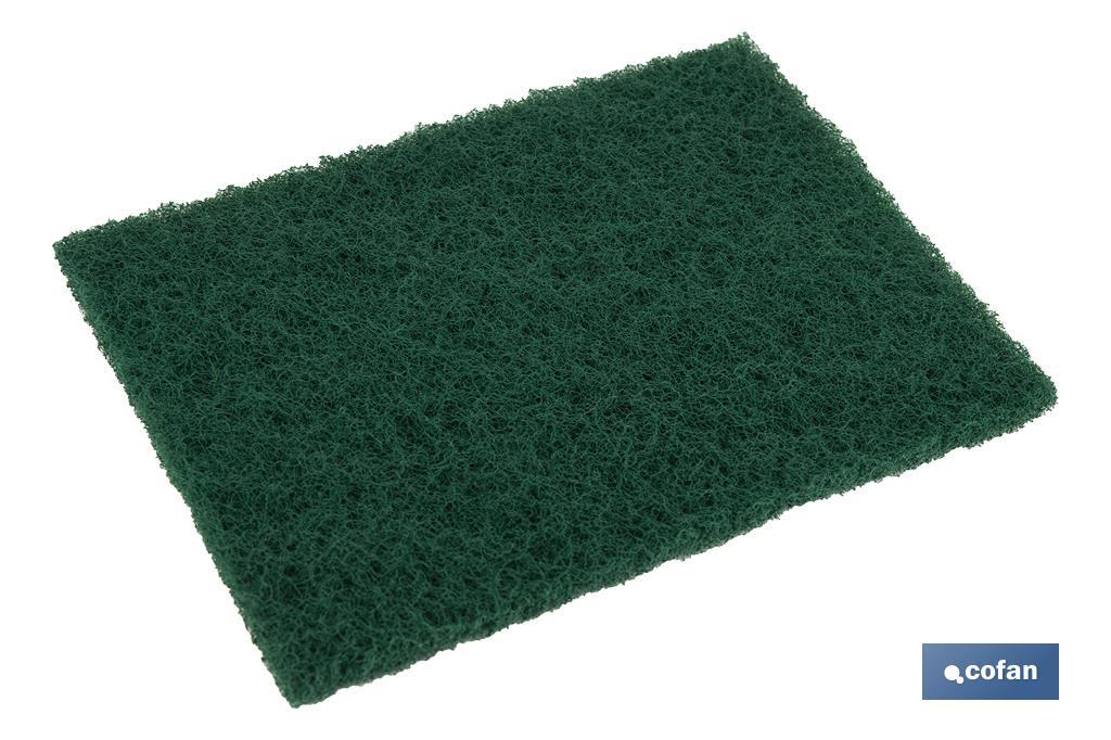 PACK DE 4 ESTROPAJOS VERDES 100% FIBRA