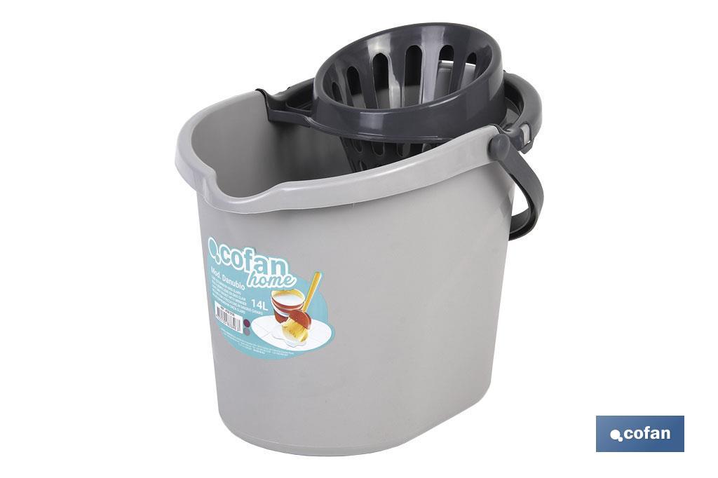 CUBO ESCURRIDOR 14 L GRIS CLARO