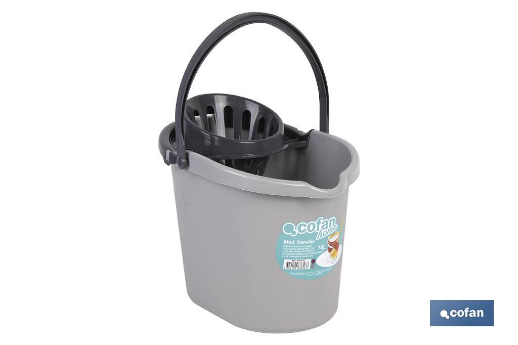 CUBO ESCURRIDOR 14 L GRIS CLARO