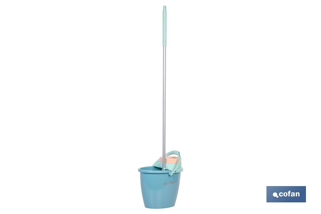 CONJUNTO FREGONA+CUBO ESCURRE FÁCIL MODELO MARIEL14L 37x40x29 cm