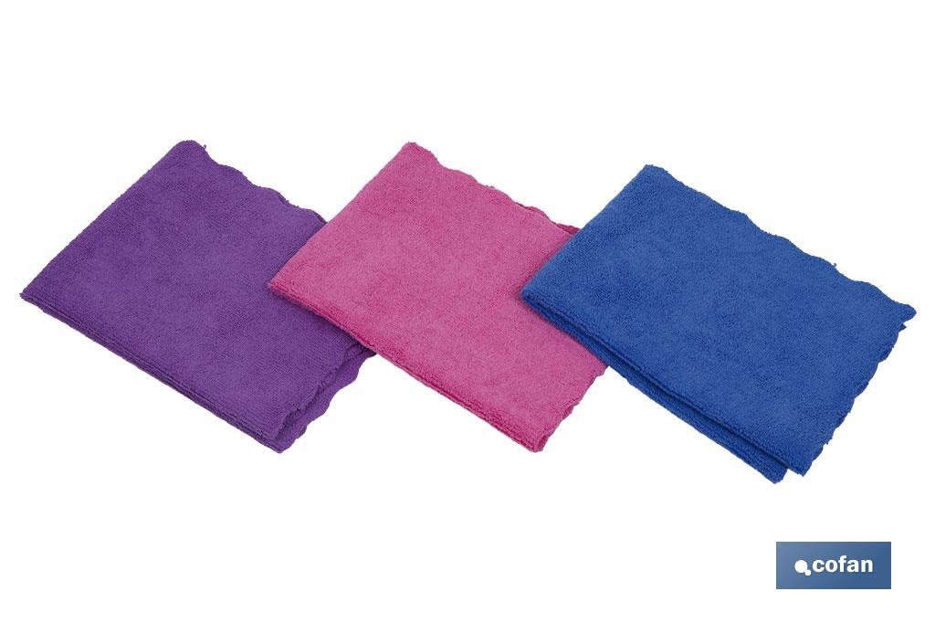 PACK DE 3 BAYETAS DE MICROFIBRA 40X30cm