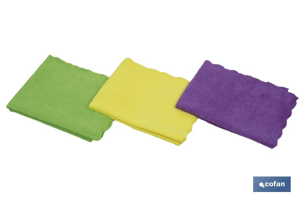PACK DE 3 BAYETAS DE MICROFIBRA 40X30cm