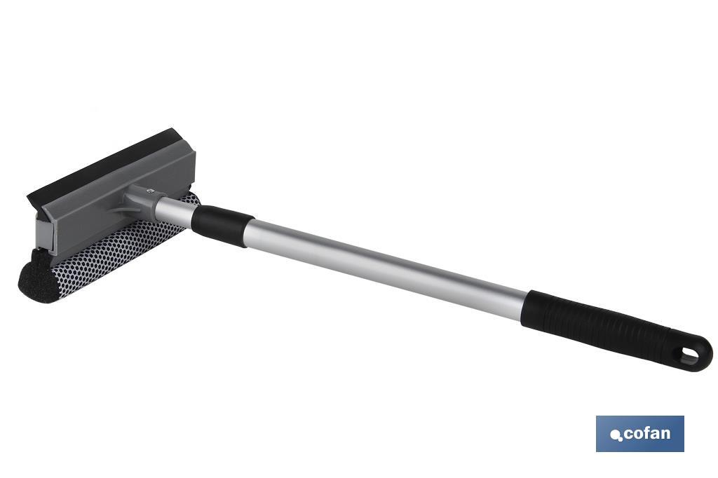 LIMPIACRISTALES ESPONJA Y RASPADOR EXTENSIBLE 48-76.5cm