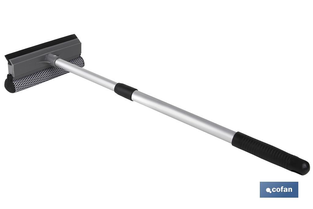 LIMPIACRISTALES ESPONJA Y RASPADOR EXTENSIBLE 48-76.5cmventa unitaria