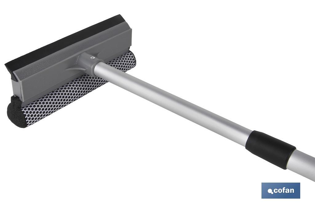 LIMPIACRISTALES ESPONJA Y RASPADOR EXTENSIBLE 48-76.5cmventa unitaria