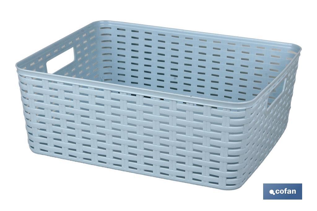CESTA MULTIUSOS 12L 36X28X13.5cm GRIS