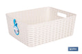 CESTA MULTIUSOS 12L 36X28X13.5 cm BEIGE venta unitaria