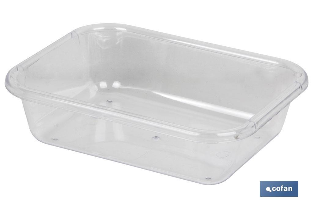 BANDEJA 31.5X23.5X6.5cm MULTIUSOS TRANSPARENTE venta unitaria