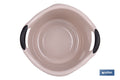 BARREÑO REDONDO ASAS 15L BEIGE OSCURO 42X39.5X25cm
