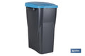 CUBO DE BASURA PARA RECICLAR 15 LITROS COLOR AZUL 20 X 31 X 42 CM