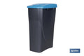 CUBO DE BASURA PARA RECICLAR 25 LITROS COLOR AZUL 21.5 X 36 X 51 CM