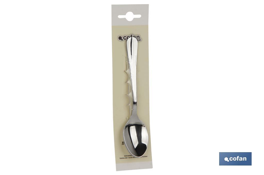 BL 2uds CUCHARA DE CAFE INOX C-18/0 MODELO BOLONIA 1.5 mm