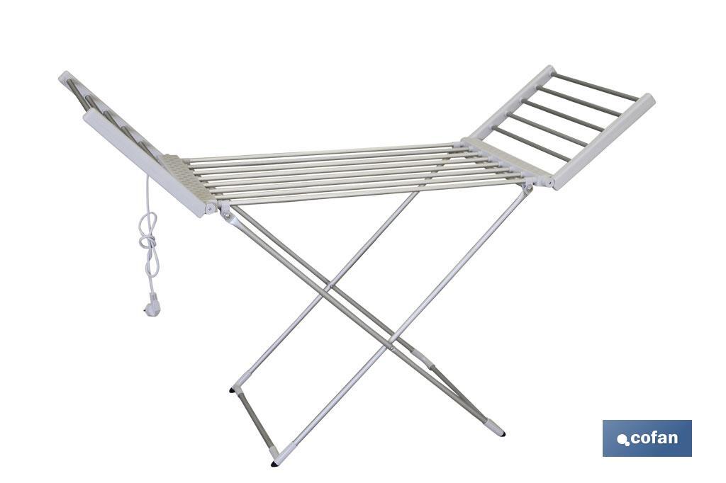 TENDEDERO EXTENSIBLE ELECTRICO ALUMINIO 148 X 52 X108 CM IP22