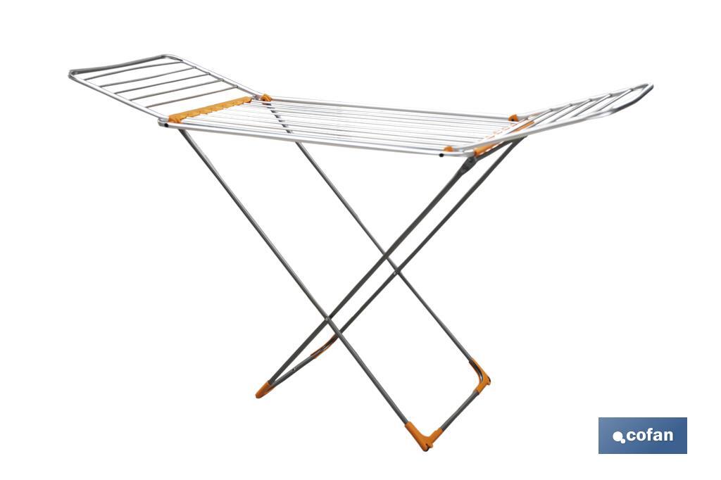 TENDEDERO SUELO CON ALAS PLEGABLES DE ALUMINIO + RUEDAS.18 m